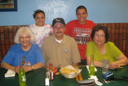 A photo of Pedro Lopez and his sister